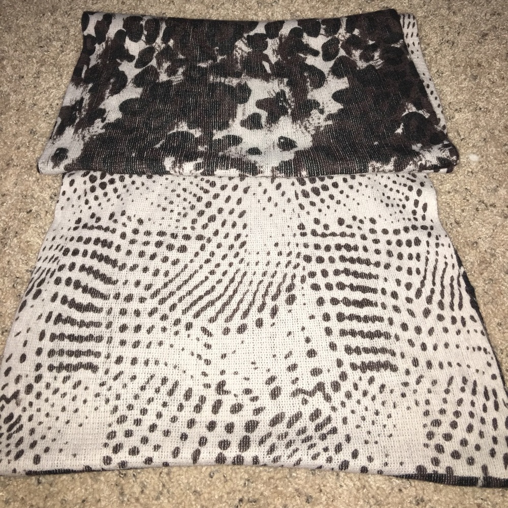 Animal print infinity scarf